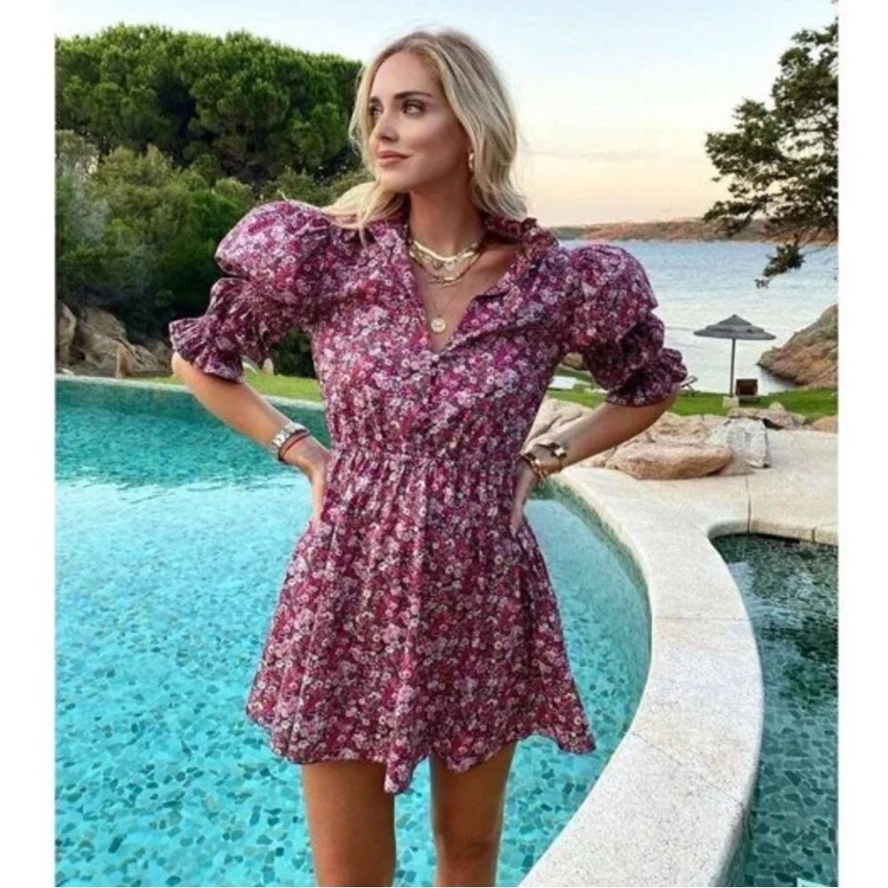 Philosophy di Lorenzo Serafini Puff Shoulder Dress in Size US 6